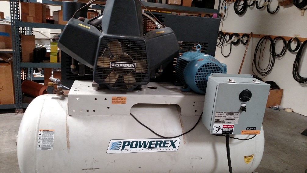 Powerex used 10HP Reciprocating tank mounted compressor